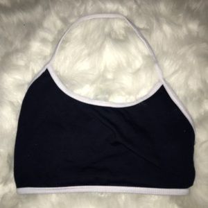 Tiny blue and white crop